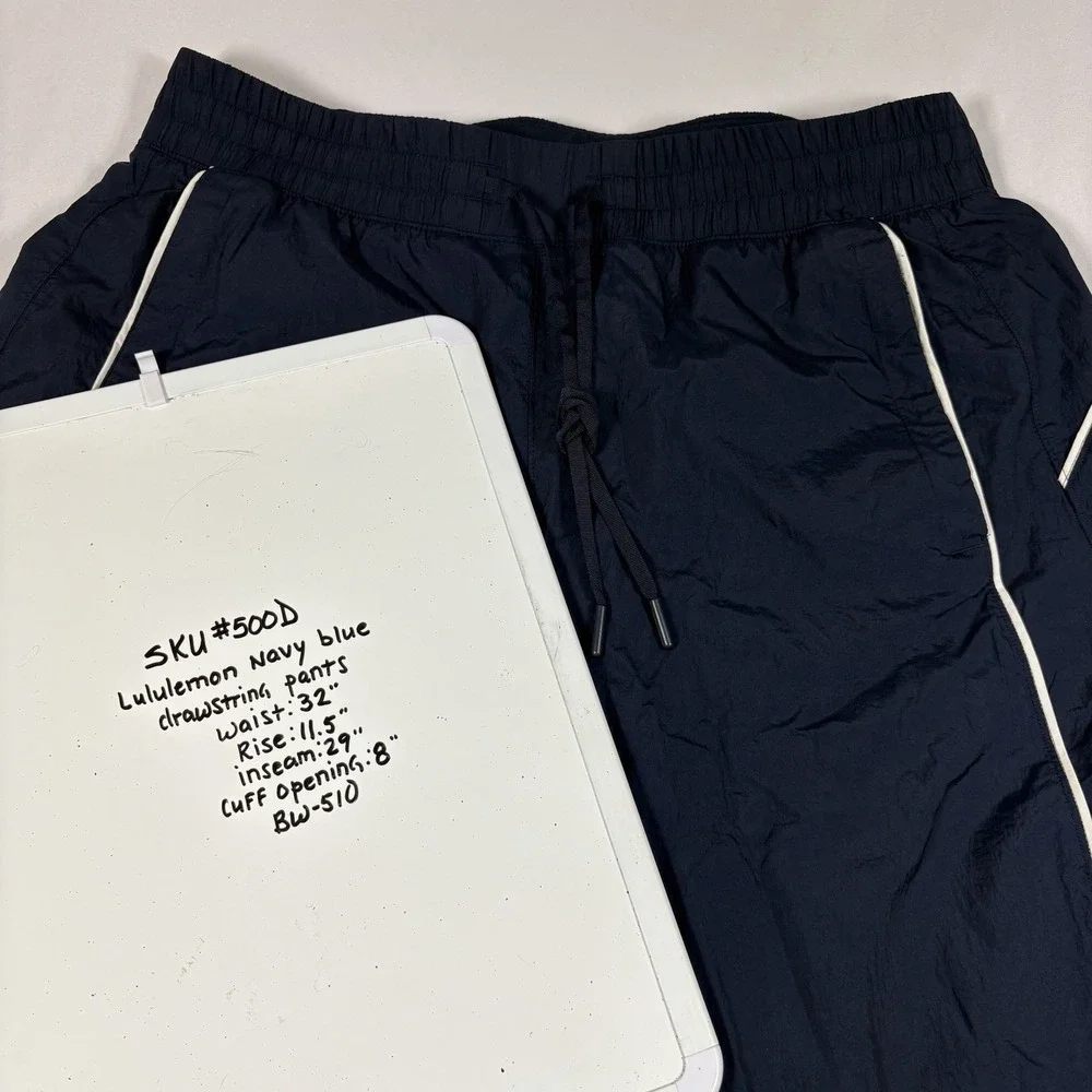 Lululemon License to Train Jogger Pants Womens 10 Blue Midrise Lightweight Baggy